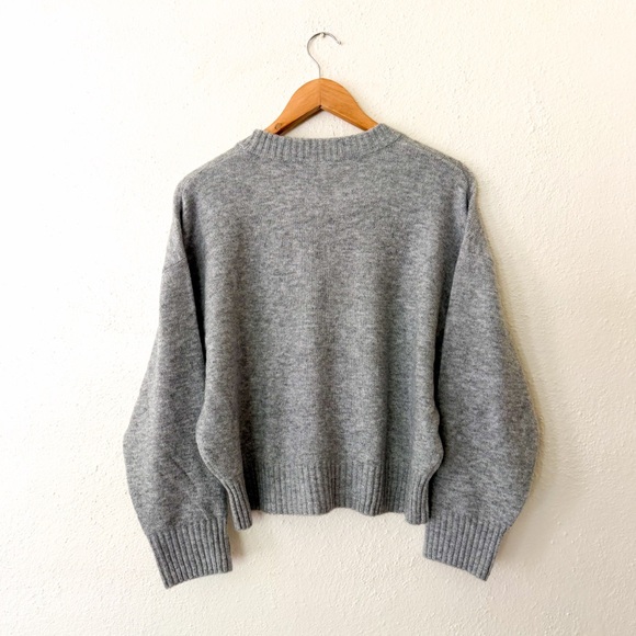 Free Assembly Sweater with Rhinestones in Heather Grey - Picture 3 of 8